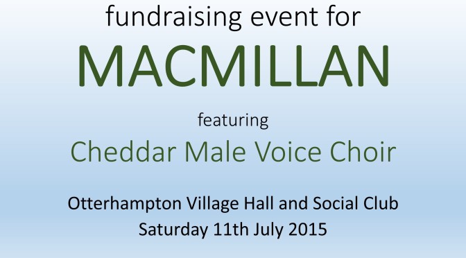 support “a night in for macmillan”